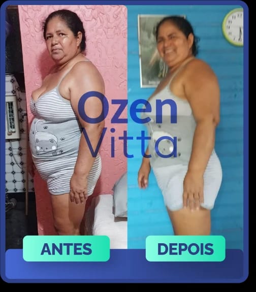 Antes e depois de cliente que usou Ozen Vitta - transformação 2